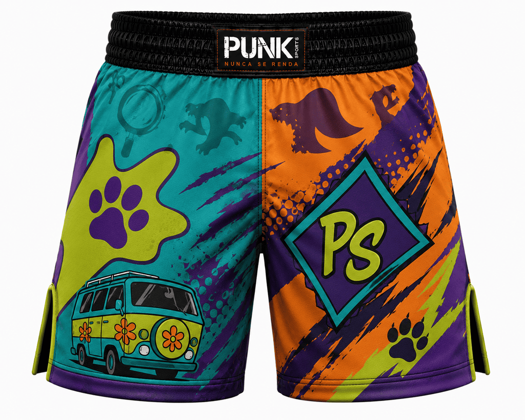 Bermuda MMA/Passeio/Treino Infantil Cós reto Sublimada Scooby-Doo