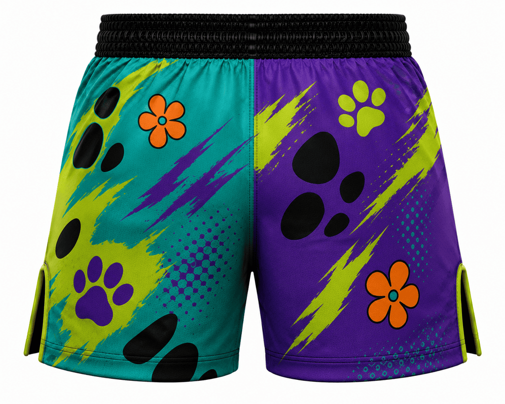Bermuda MMA/Passeio/Treino Infantil Cós reto Sublimada Scooby-Doo