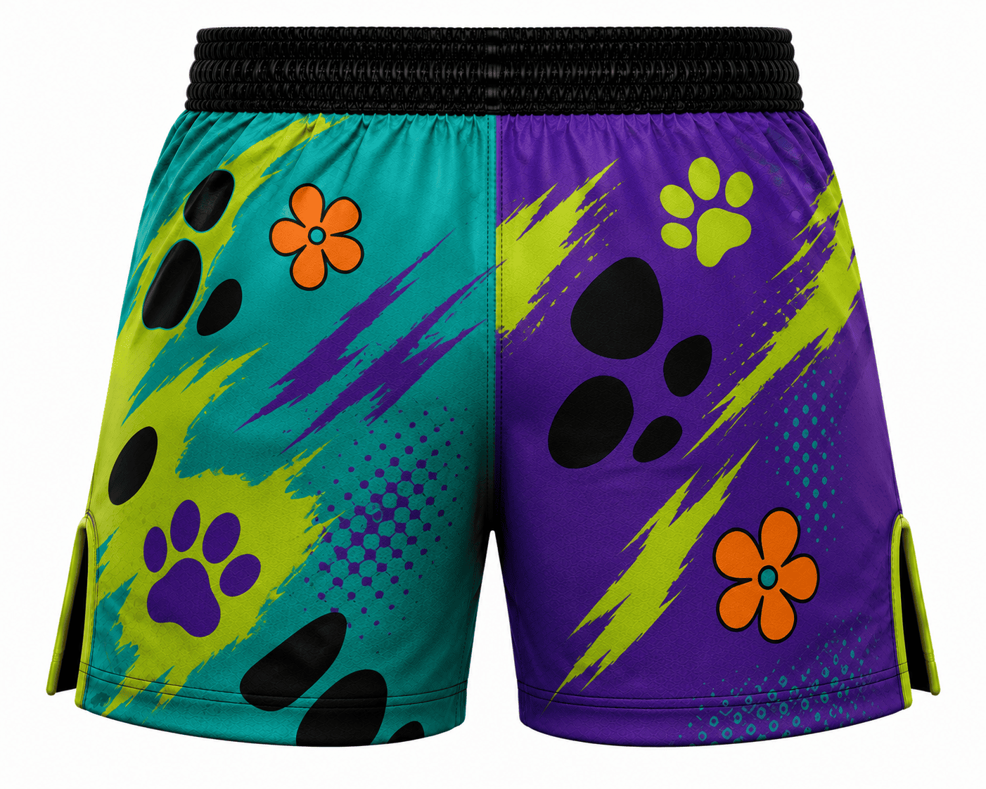 Bermuda MMA/Passeio/Treino Infantil Cós reto Sublimada Scooby-Doo