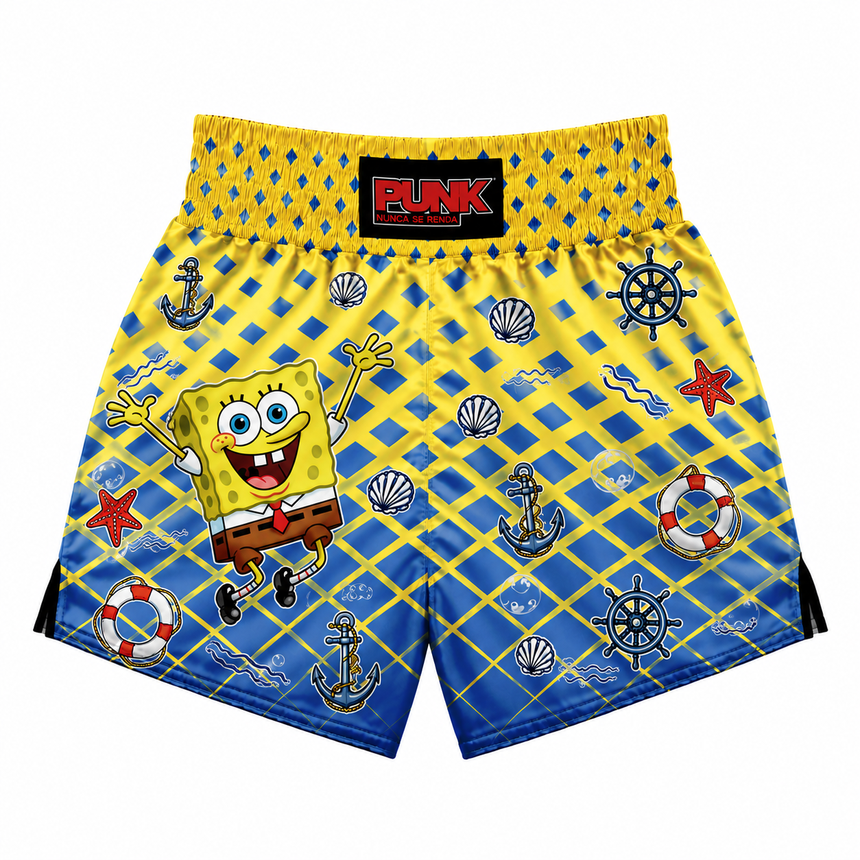 Short Muay Thai/Treino/Passeio Sublimado Infantil Bob Esponja