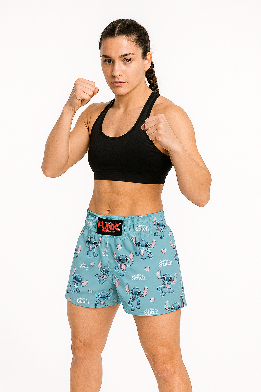 Short Treino/Passeio/Muay Thai Sublimado Stitch Adulto/Infantil