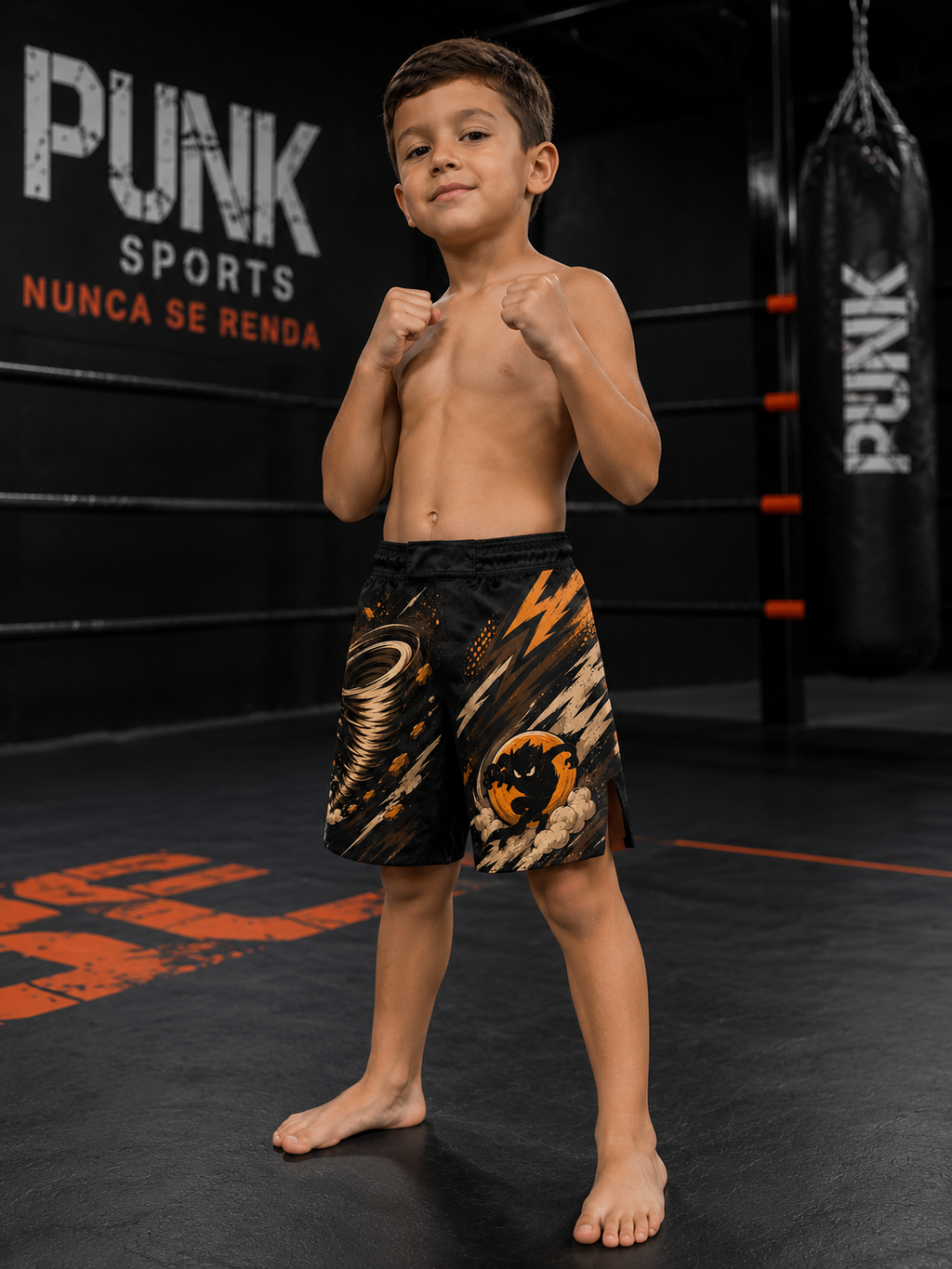 Bermuda MMA/Passeio Infantil Punk Sublimada Tornado