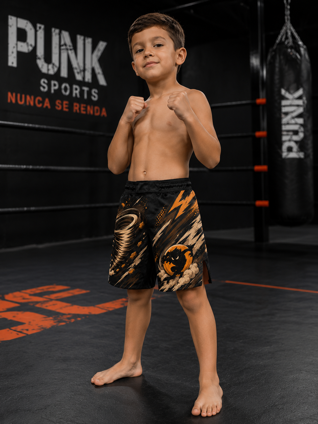 Bermuda MMA/Passeio Infantil Punk Sublimada Tornado