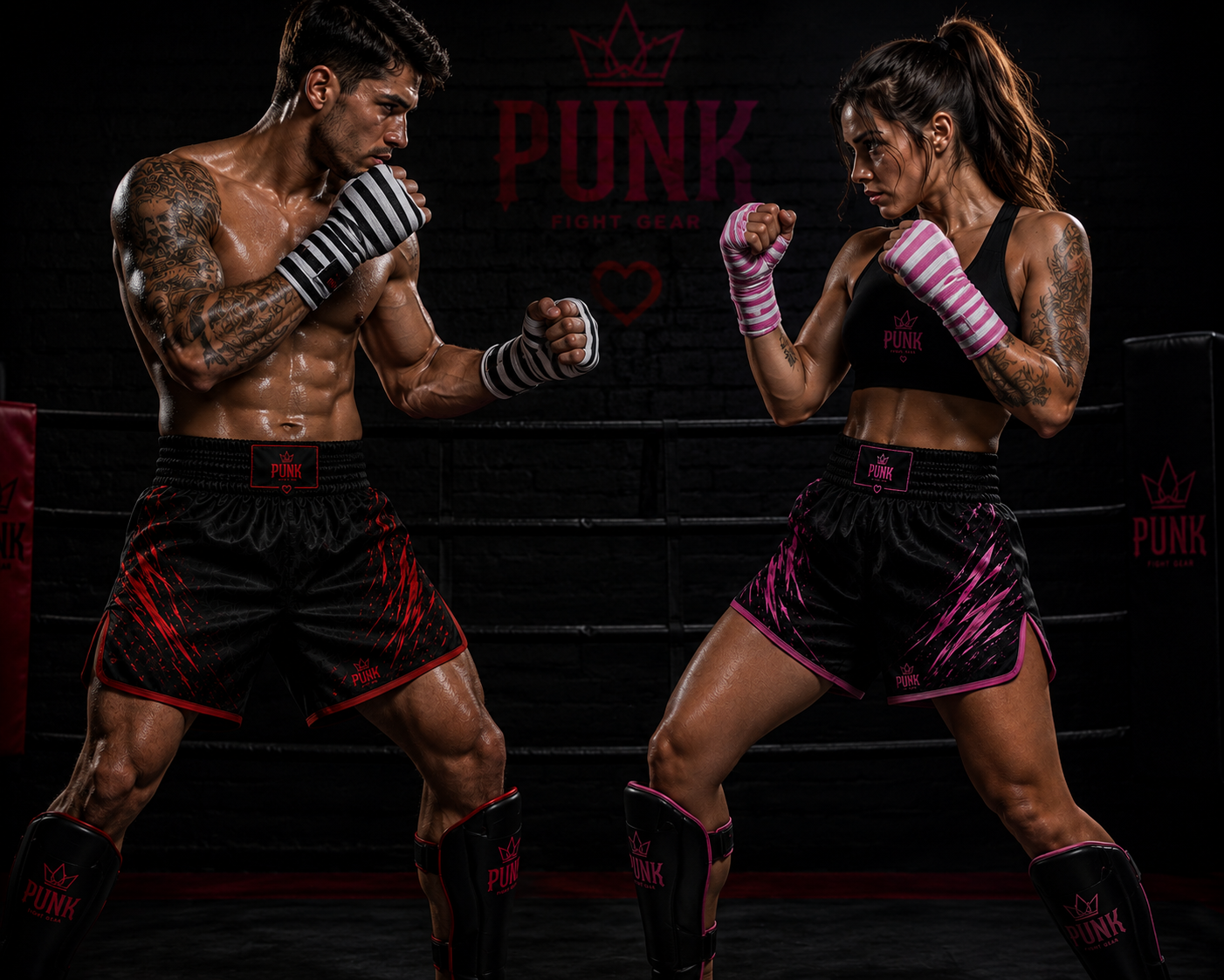 Bandagem 4m + Short Sublimado Muay Thai/Treino/Passeio Dia dos Namorados