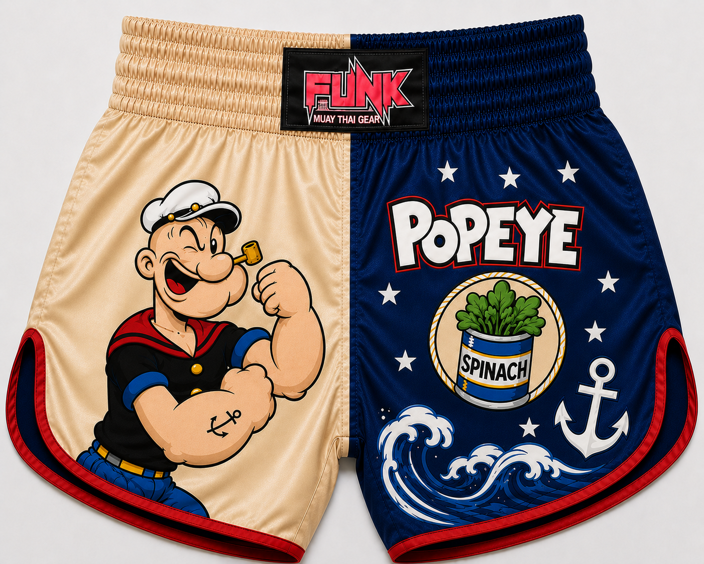 Short Muay Thai/Treino/Passeio Sublimado Popeye Adulto/Infantil Punk