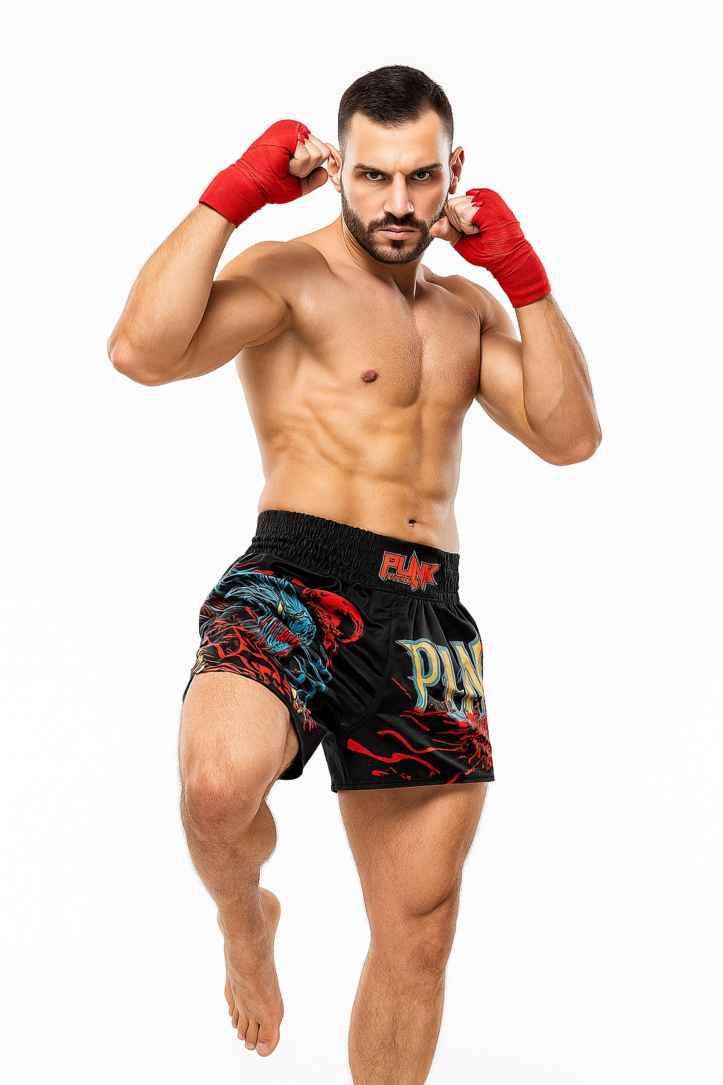 Short Treino/Passeio/Muay Thai Sublimado Wolf Adulto/Infantil