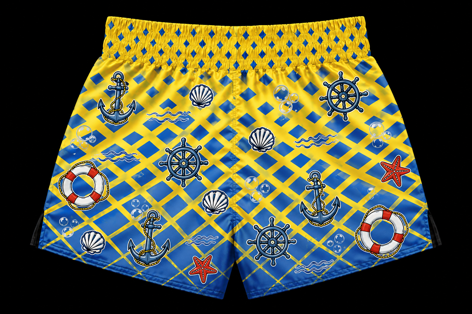 Short Muay Thai/Treino/Passeio Sublimado Infantil Bob Esponja