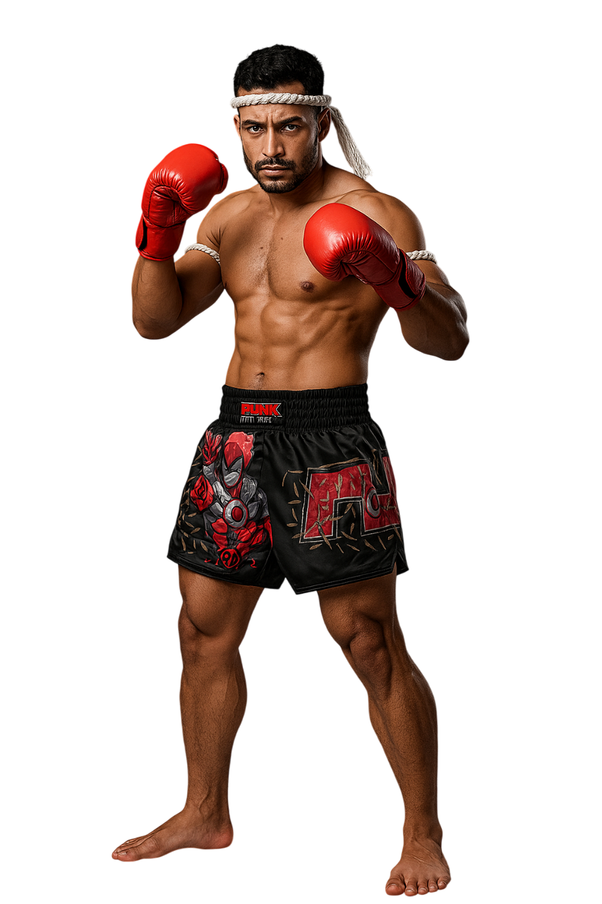 Short Treino/Passeio/Muay Thai Sublimado Deadpool Adulto/Infantil