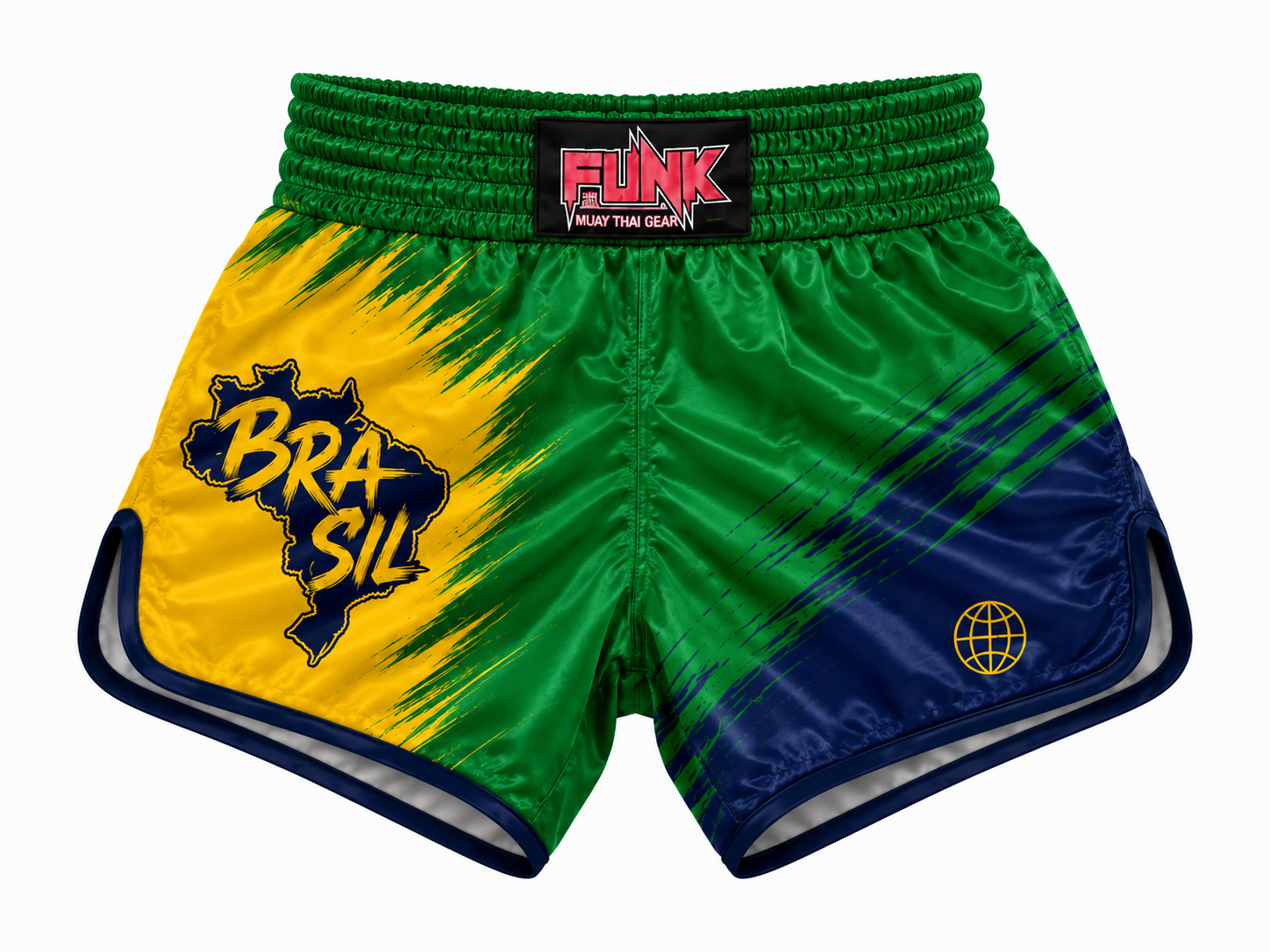 Short Muay Thai/Treino/Passeio Sublimado Unissex Brasil Adulto/Infantil