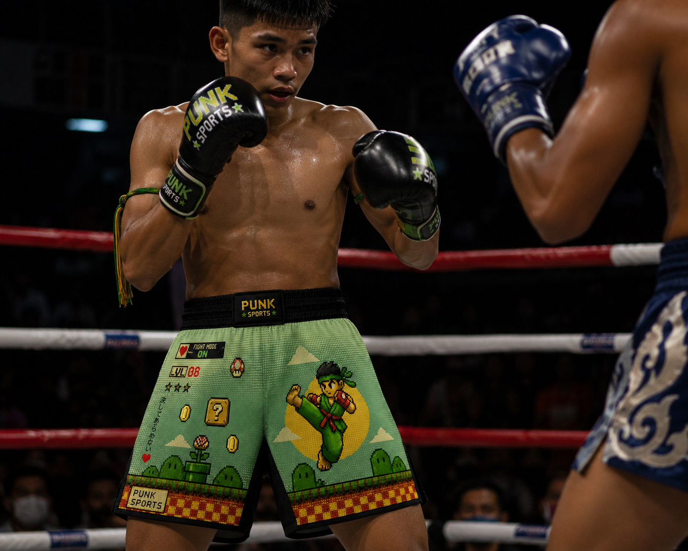 Short Muay Thai/Treino/Passeio Sublimado Samurai Adulto/Infantil Punk