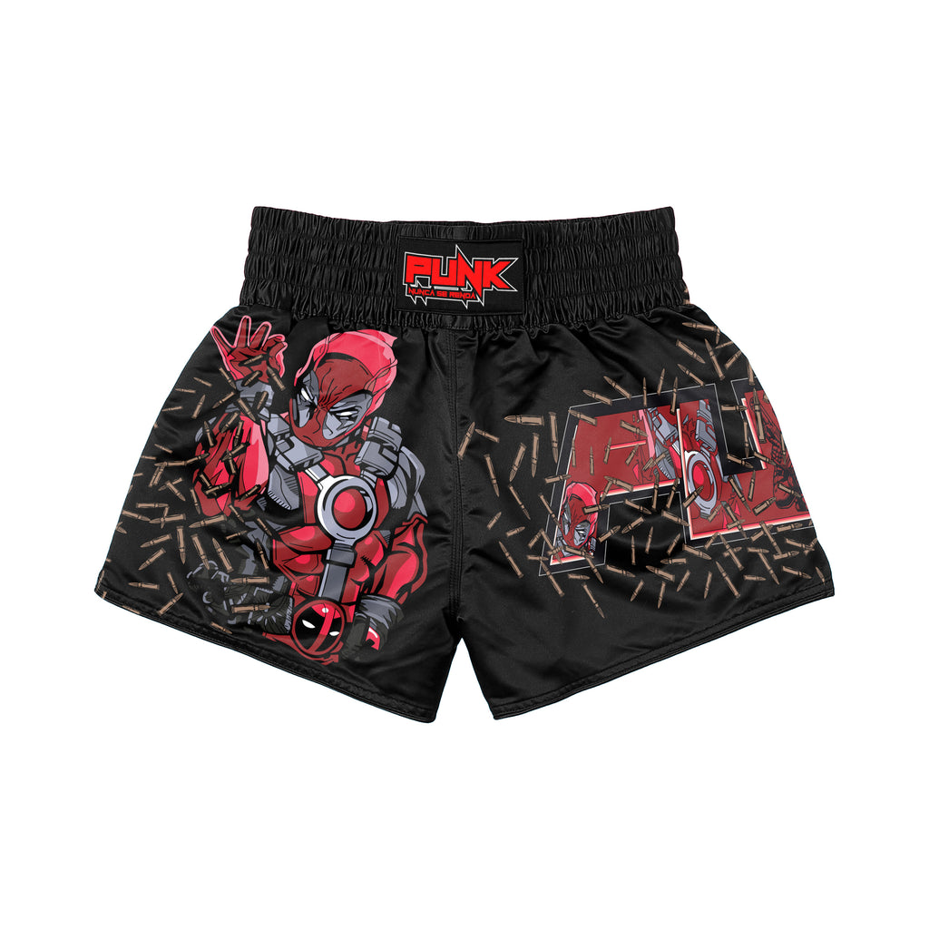 Short Treino/Passeio/Muay Thai Sublimado Deadpool Adulto/Infantil