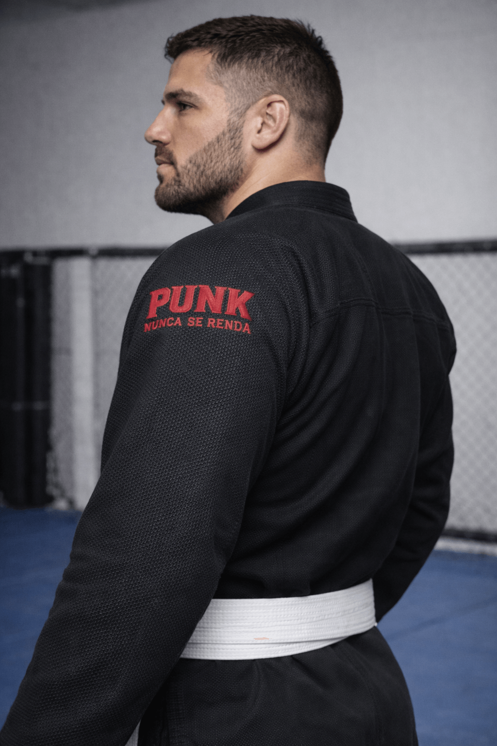 Kimono Jiu Jitsu Trançado Bordado Punk